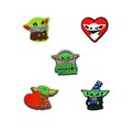 Baby Yoda - Crocs skraut 5 stk í pakka