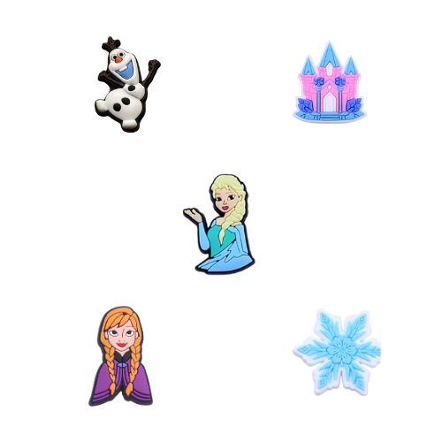 Frozen - Crocs skraut 5 stk í pakka