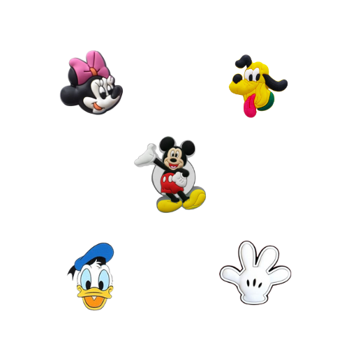 Mikki mús - Crocs skraut 5 stk í pakka