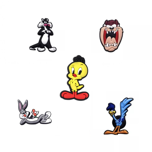 Looney Tunes - Crocs skraut 5 stk í pakka