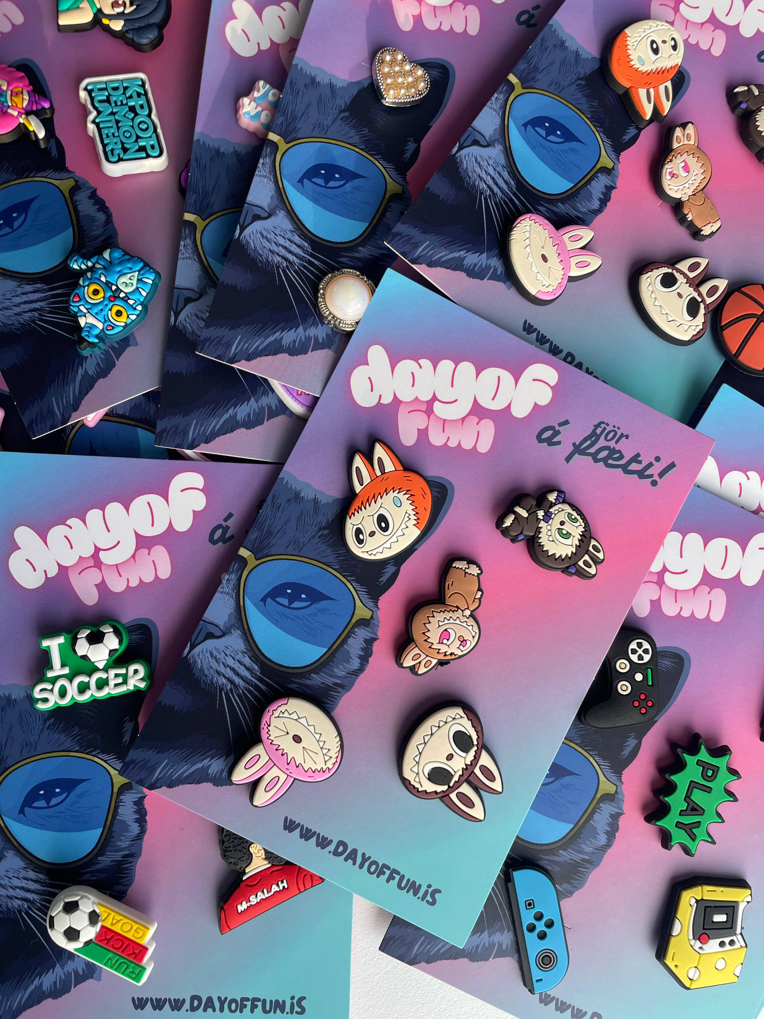 Labubu - Crocs skraut - 5 stk í pakka