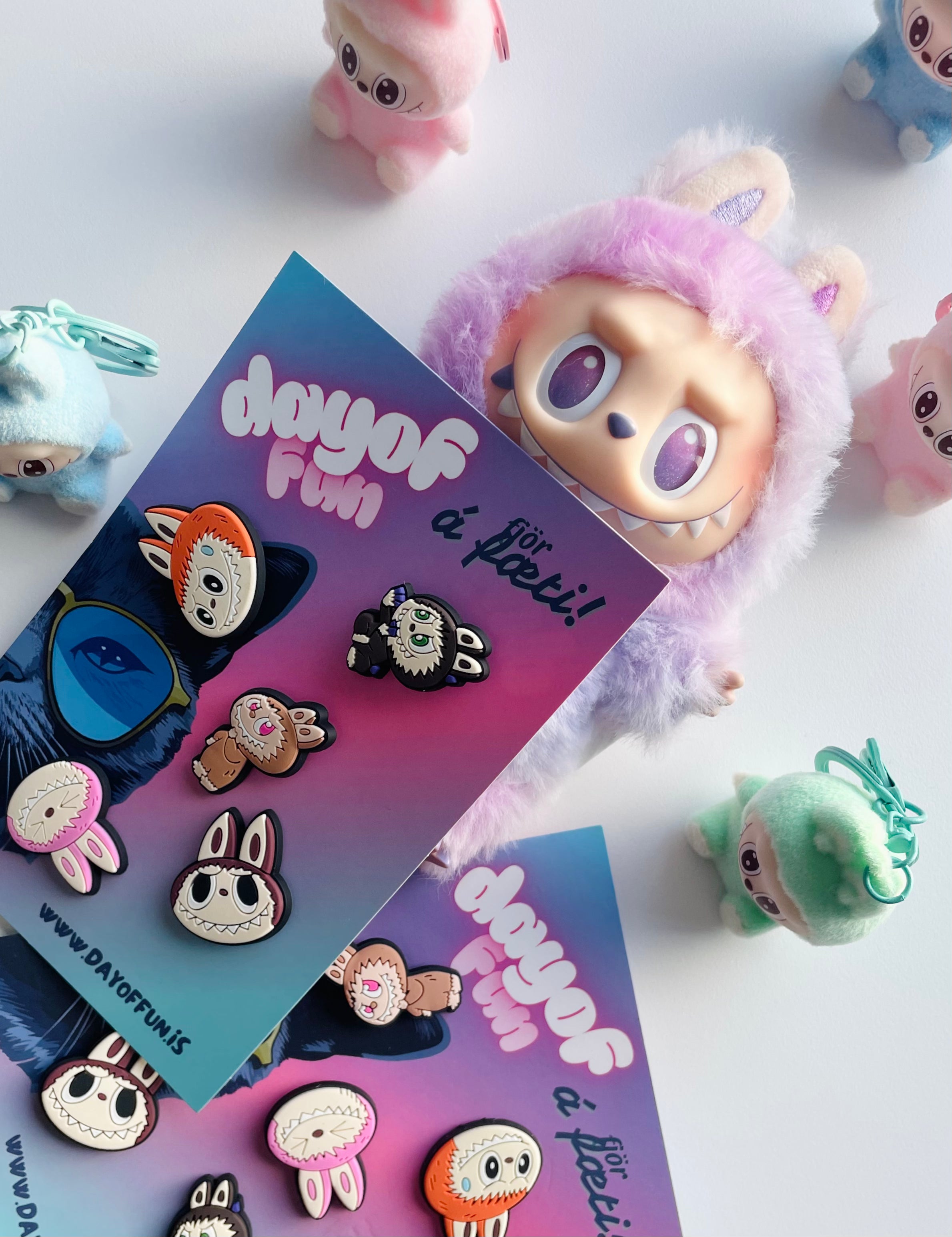 Labubu - Crocs skraut - 5 stk í pakka